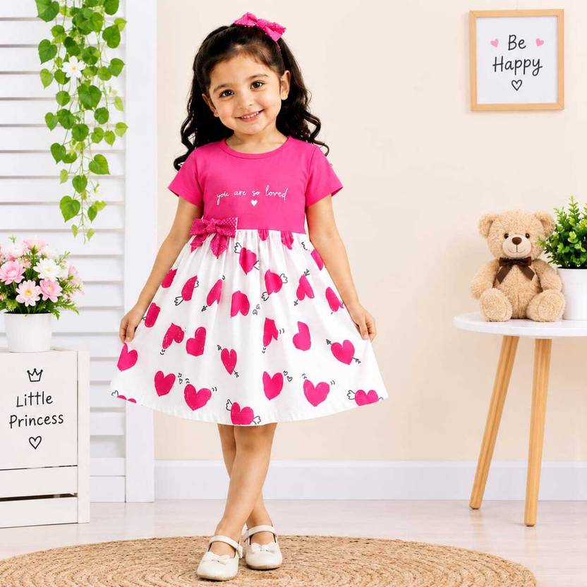 Classicgarments Baby Girls Below Knee Casual Dress