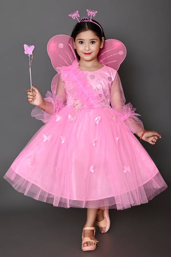 AQIFA Girls Below Knee Festive/Wedding Dress