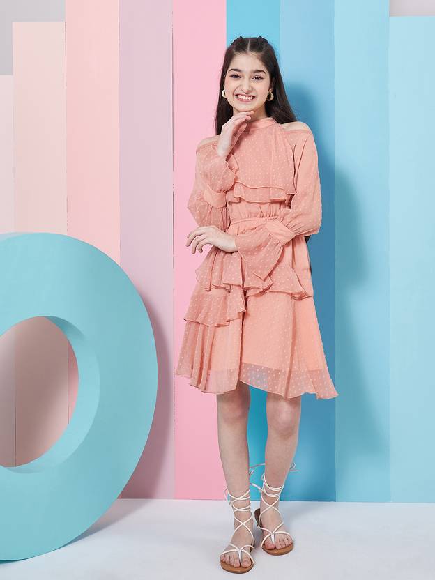 Pspeaches Indi Girls Above Knee Casual Dress