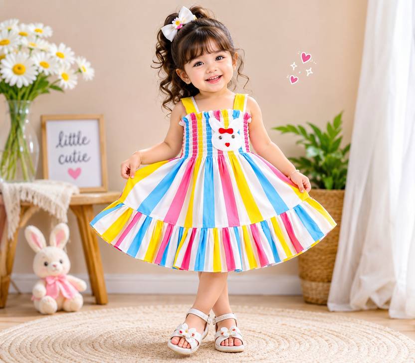 Classic Creations Baby Girls Midi/Knee Length Casual Dress