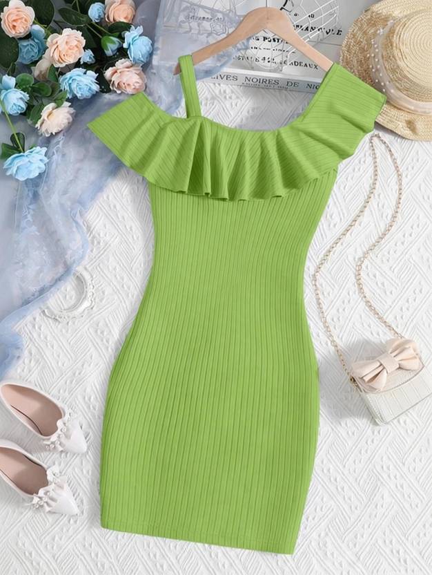 UNIQUEEE Girls Midi/Knee Length Party Dress