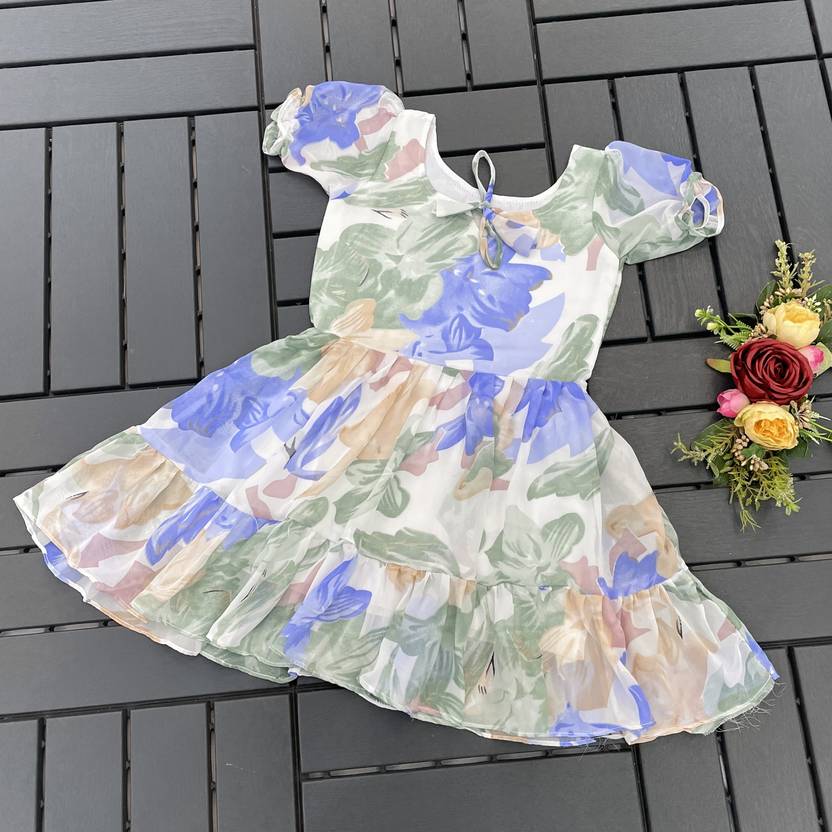 Aabhilasha Girls Below Knee Casual Dress