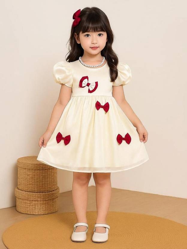 DHARMIKAAY TRENDZ Girls Maxi/Full Length Party Dress