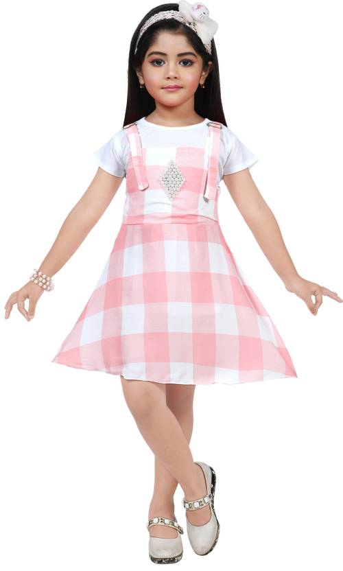 CUTIEKINSS Girls Midi/Knee Length Casual Dress