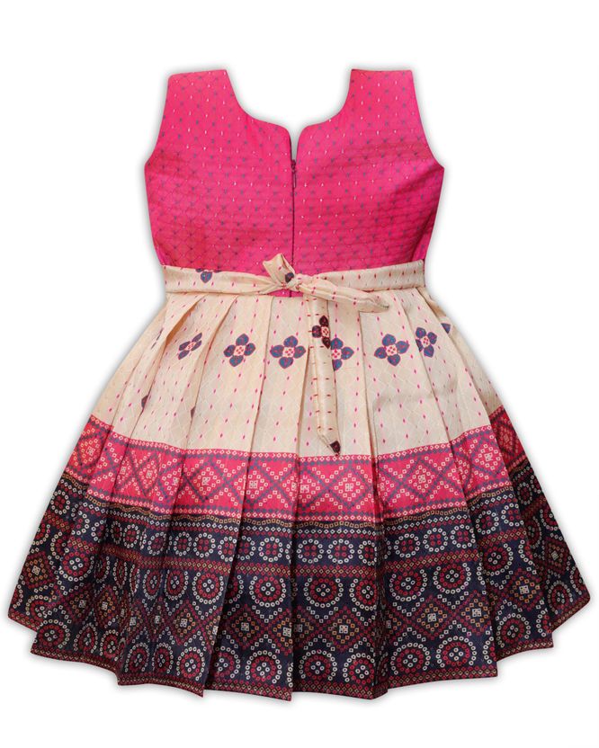 PW PLATYPU WORLD Girls Multicolor Midi Dress - Image 2