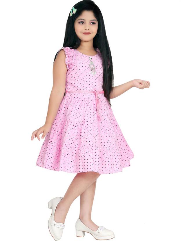 Bongprince Girls Below Knee Casual Dress
