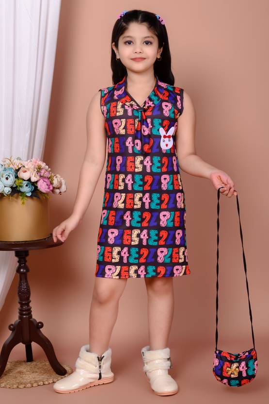 IKONIC TREND Girls Calf Length Festive/Wedding Dress
