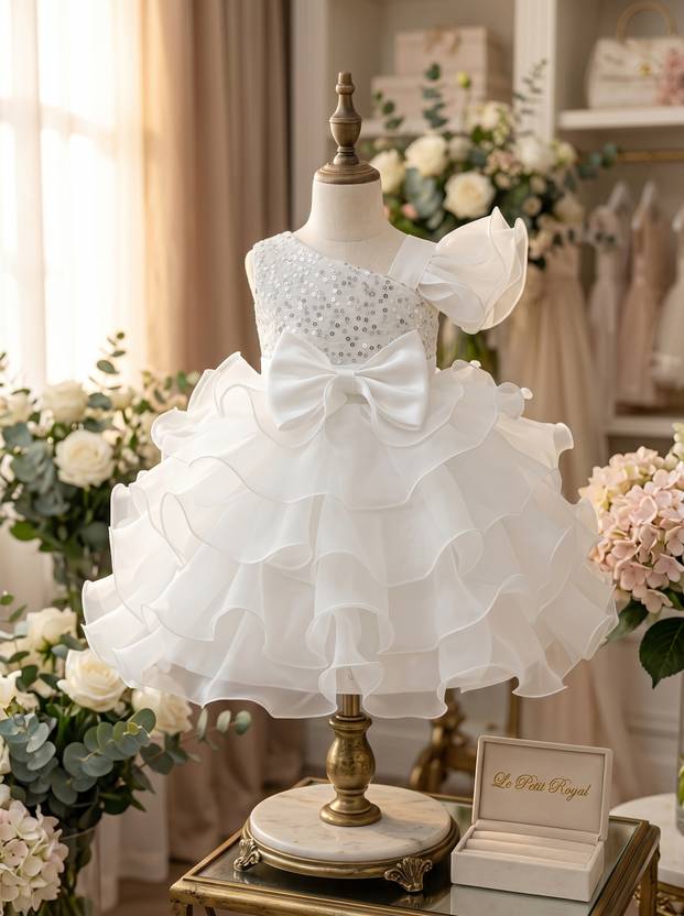 ANSUDRESSES Baby Girls Midi/Knee Length Festive/Wedding Dress