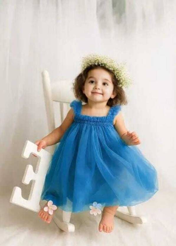 BM7STAR Baby Girls Midi/Knee Length Festive/Wedding Dress