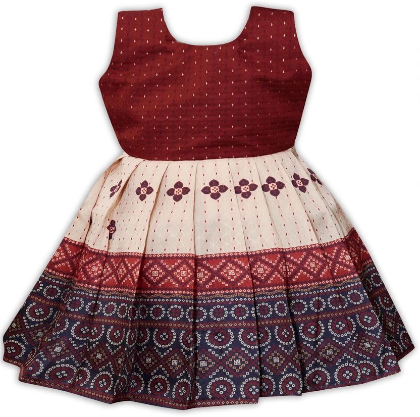 PW PLATYPU WORLD Girls Multicolor Midi Dress - Image 5