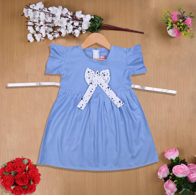 Elegant Attire Baby Girls Midi/Knee Length Casual Dress