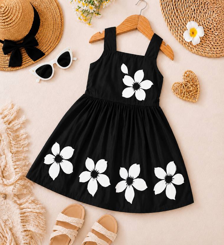 adrox Indi Baby Girls Midi/Knee Length Casual Dress