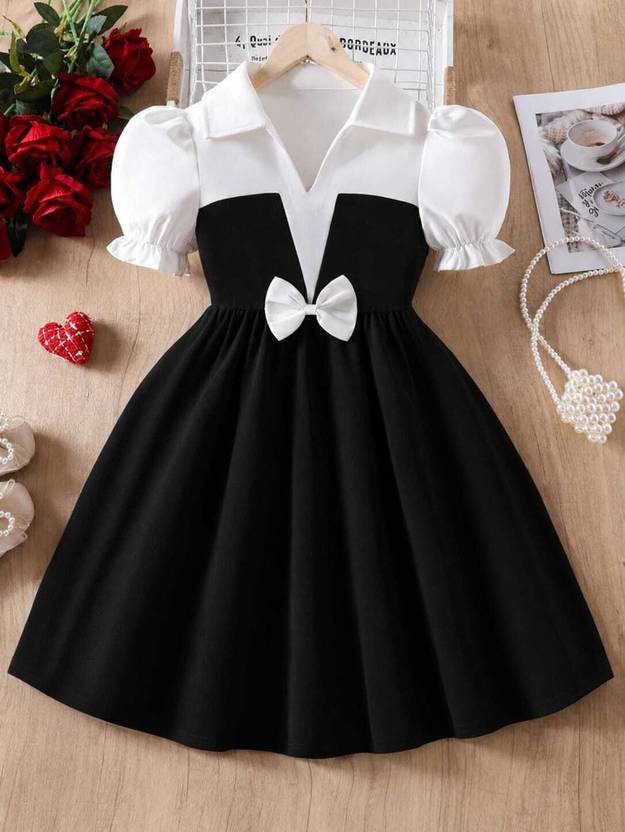 MRAKIBGARMENTS Girls Above Knee Party Dress