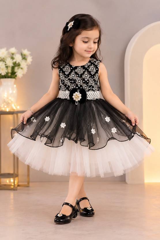 ABMULLICK Baby Girls Midi/Knee Length Party Dress