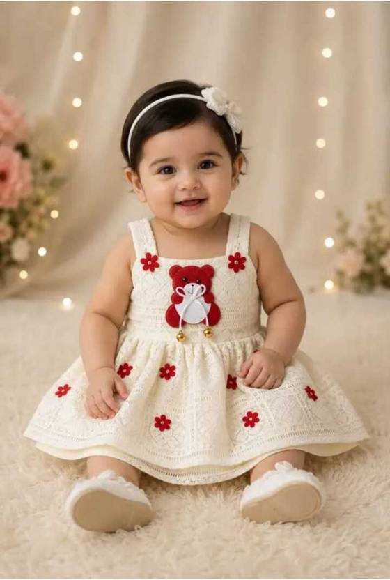 afrin fashion Baby Girls Midi/Knee Length Casual Dress