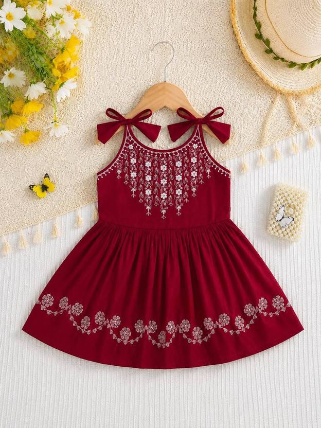 TWINS BROTHERS GARMENTS Baby Girls Above Knee Party Dress