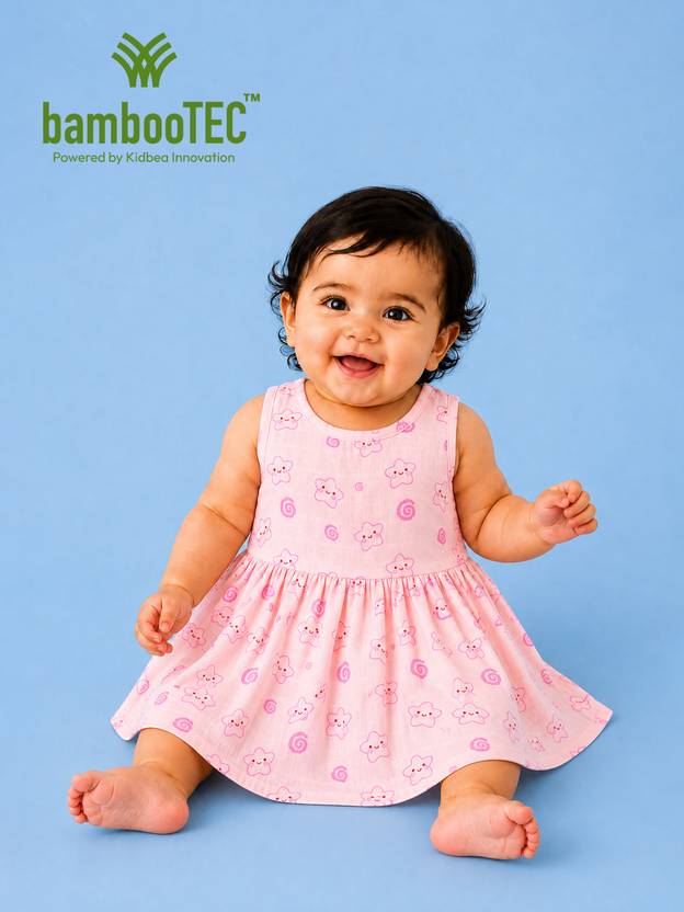 Kidbea Baby Girls Midi/Knee Length Casual Dress