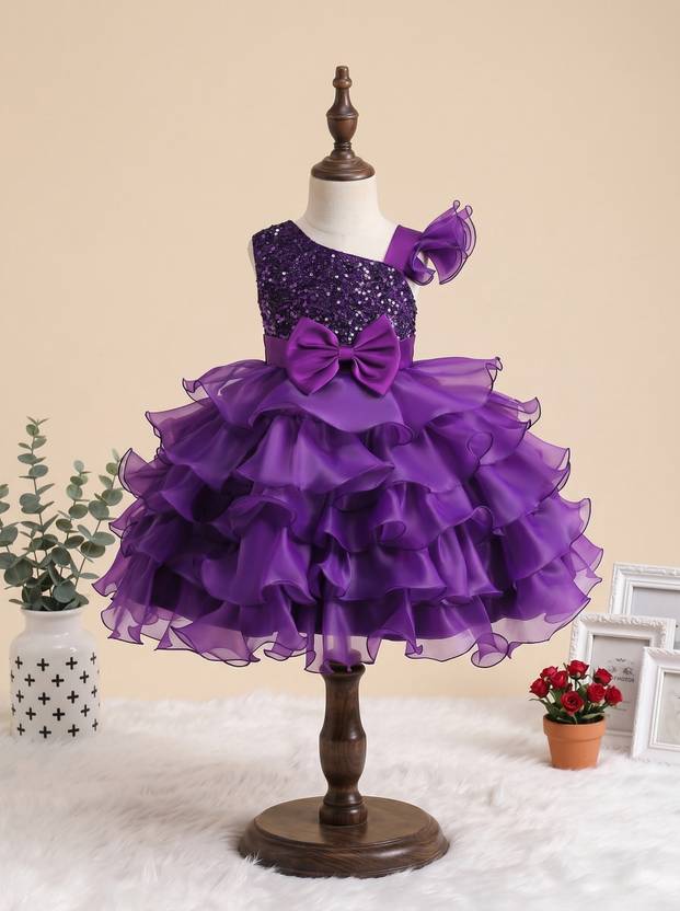 ANSUDRESSES Baby Girls Midi/Knee Length Festive/Wedding Dress