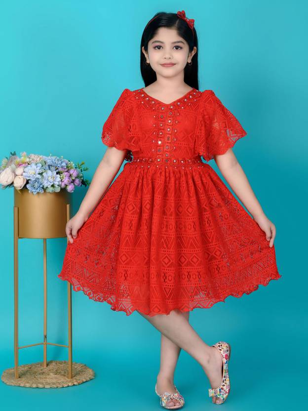 TAILORWOMEN Girls Below Knee Party Dress