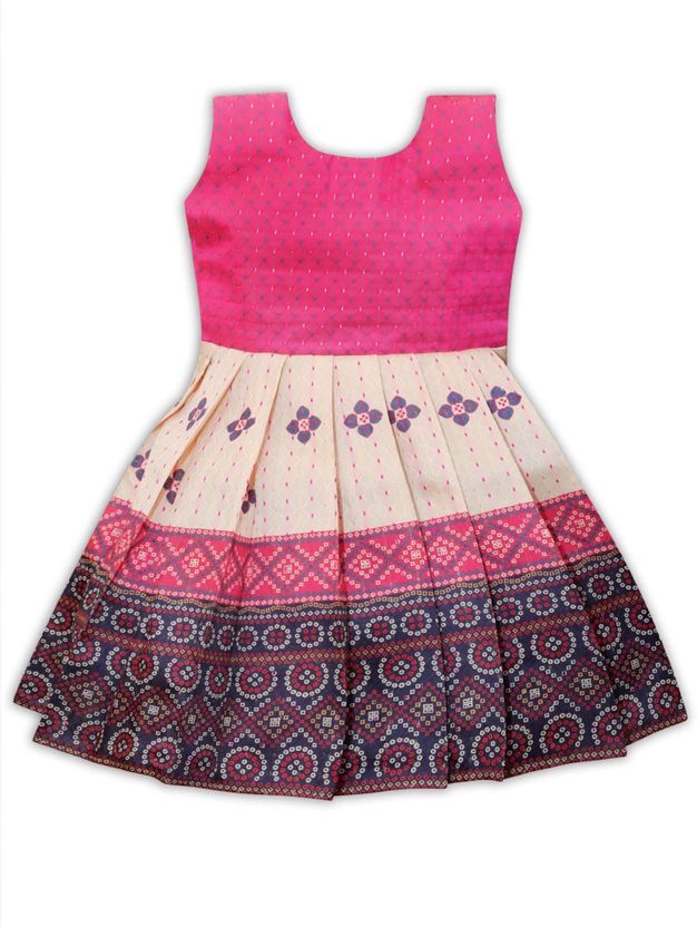 PW PLATYPU WORLD Girls Multicolor Midi Dress - Image 1