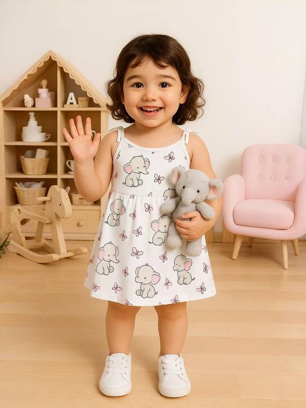Kidbea Baby Girls Midi/Knee Length Casual Dress