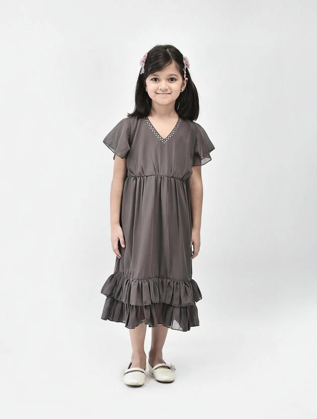 Eavan Girls Calf Length Casual Dress
