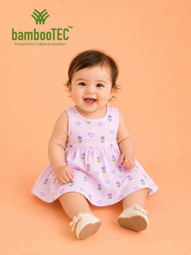 Kidbea Baby Girls Midi/Knee Length Casual Dress