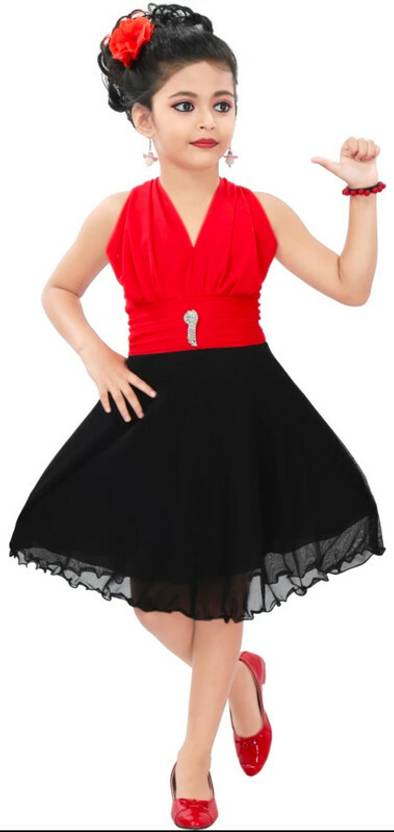 ROSE Girls Midi/Knee Length Party Dress