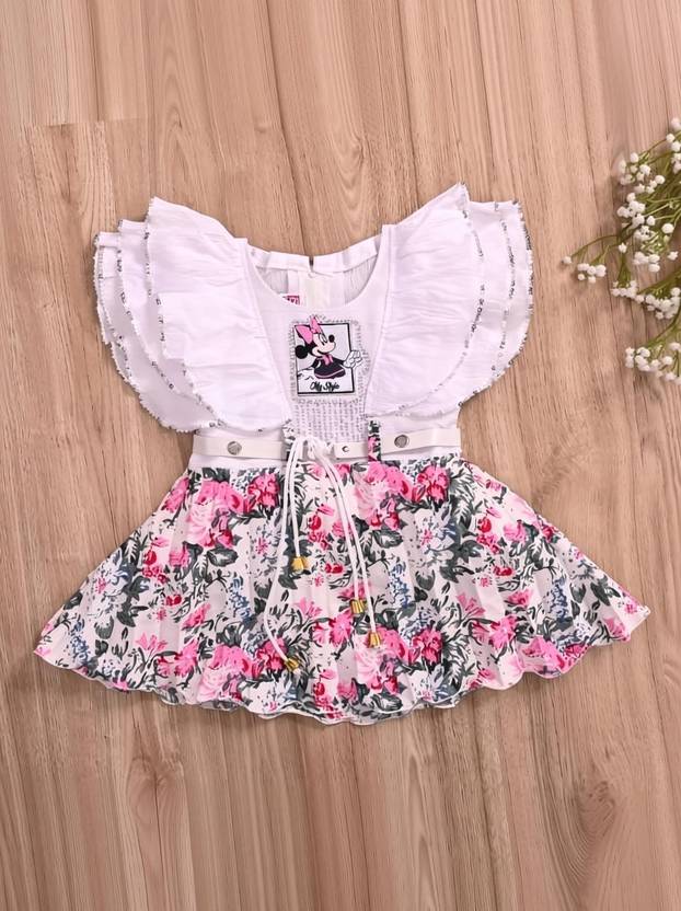 UNIQUEEE Baby Girls Above Knee Casual Dress