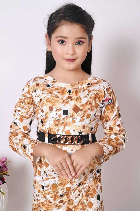 barkatdesigningplanet Printed Boat Neck Casual Girls Multicolor Sweater