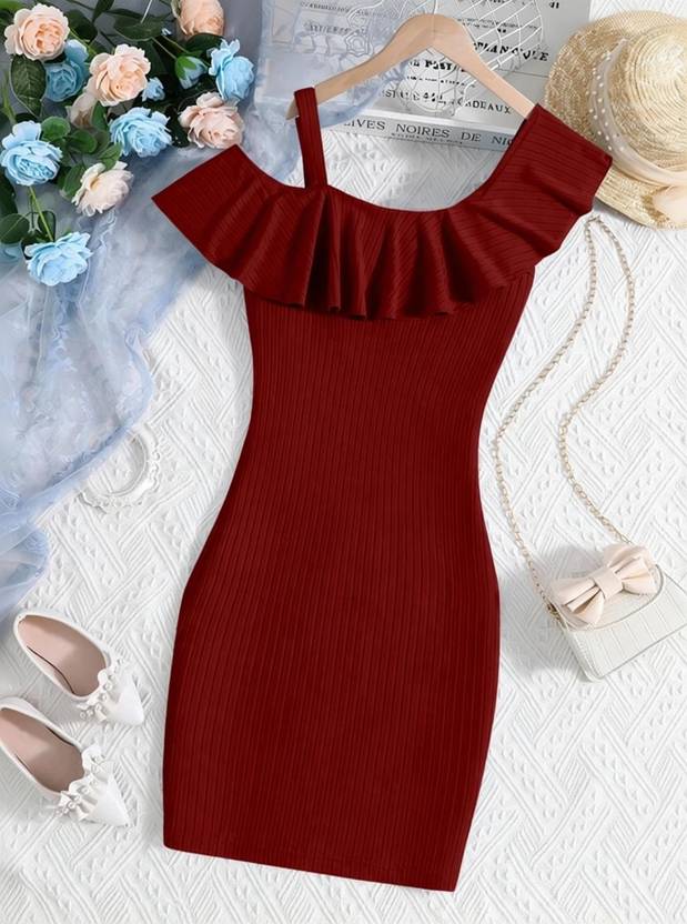 UNIQUEEE Girls Midi/Knee Length Party Dress