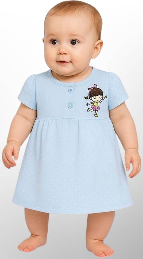 Shakubhar Fashion Baby Girls Midi/Knee Length Casual Dress