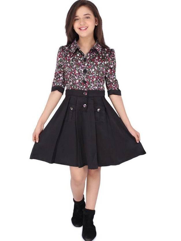 Cutecumber Girls Midi/Knee Length Casual Dress