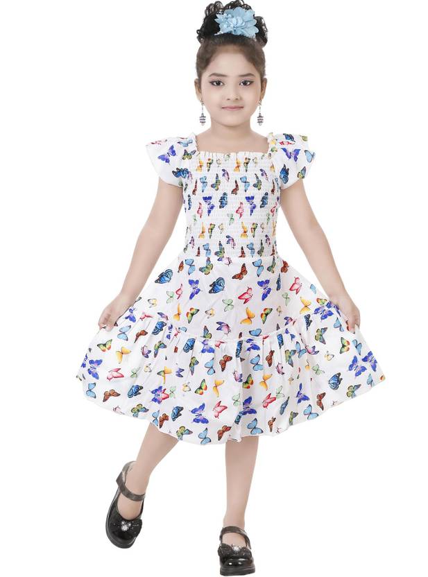 FUSION OF FASHION Baby Girls Midi/Knee Length Festive/Wedding Dress