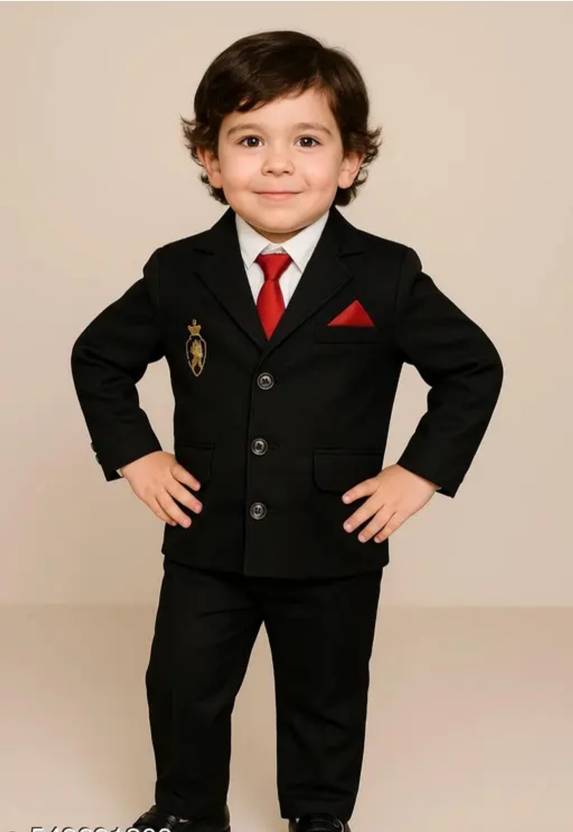 AnishkaStore Boys Festive & Party, Wedding Blazer, Shirt and Trouser Set