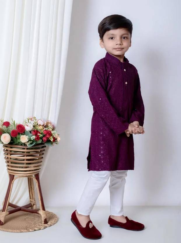 Boys Festive & Party Kurta and Pyjama Set