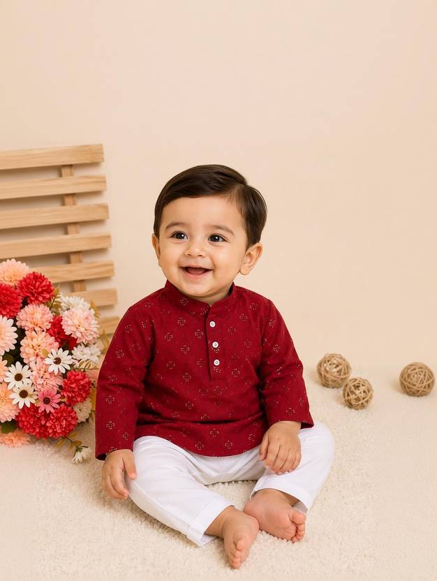 Boys Festive & Party Kurta and Pyjama Set