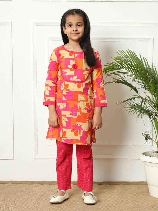 Readiprint Girls Festive & Party Kurta and Palazzo Set