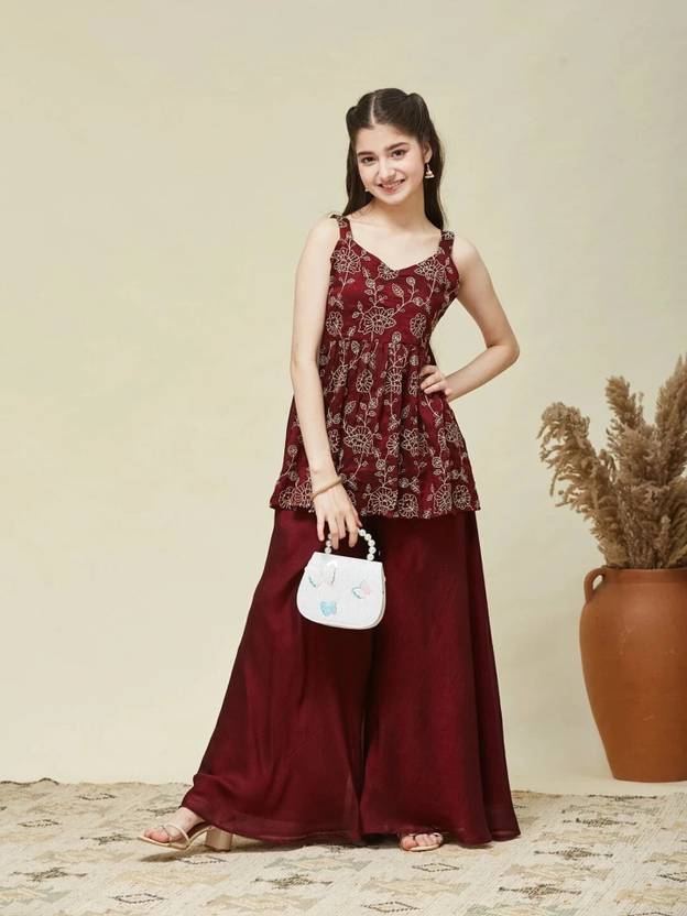 LAXNEEP Girls Festive & Party Kurta and Palazzo Set