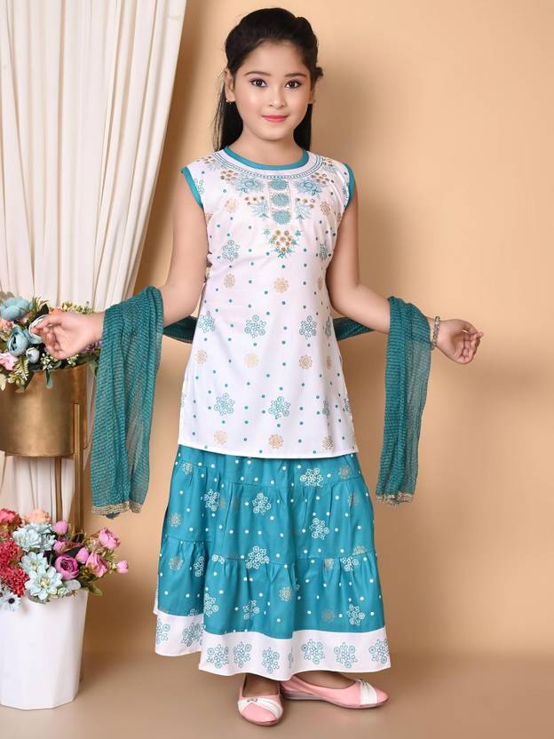 Suhana Kolkata Girls Festive & Party Kurta and Skirt Set