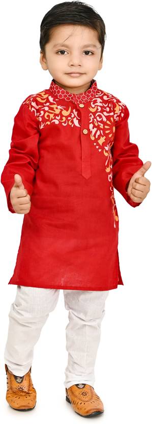 BAPPI FASHION Boys Festive & Party Kurta and Pyjama Set