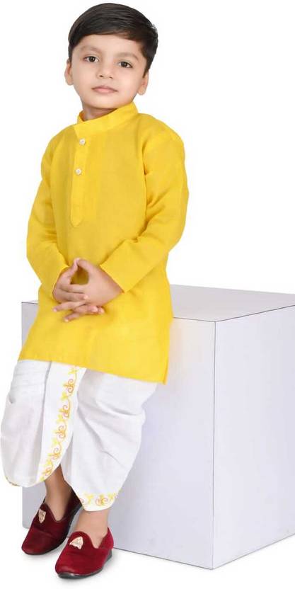 BAPPI FASHION Boys Festive & Party Dhoti & Kurta Set