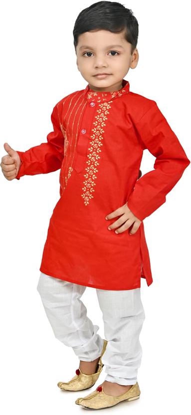 BAPPI FASHION Boys Festive & Party Kurta and Pyjama Set