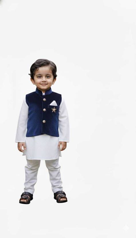 ABLaskar Boys Wedding Kurta and Pyjama Set