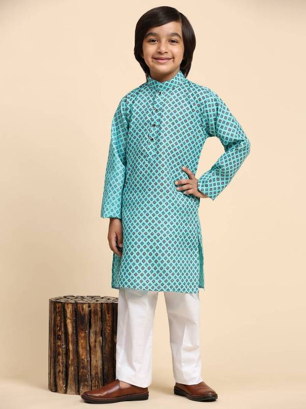 LABELZERO Baby Boys Festive & Party Kurta and Pyjama Set