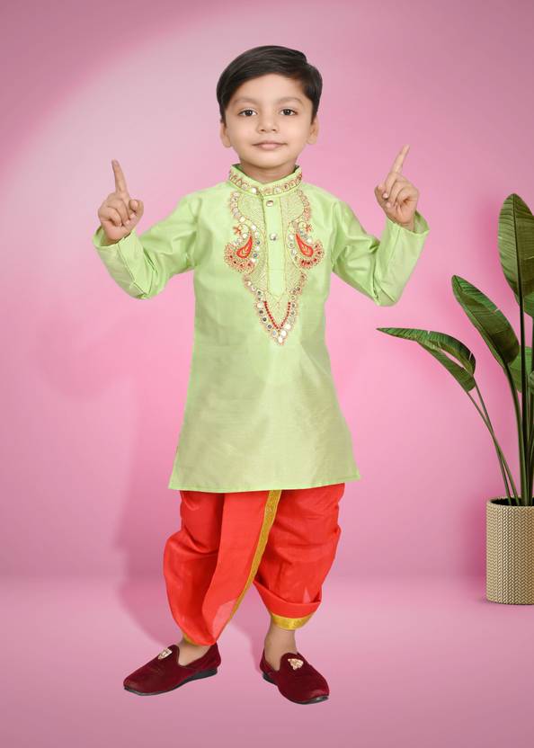 BAPPI FASHION Boys Festive & Party Dhoti & Kurta Set