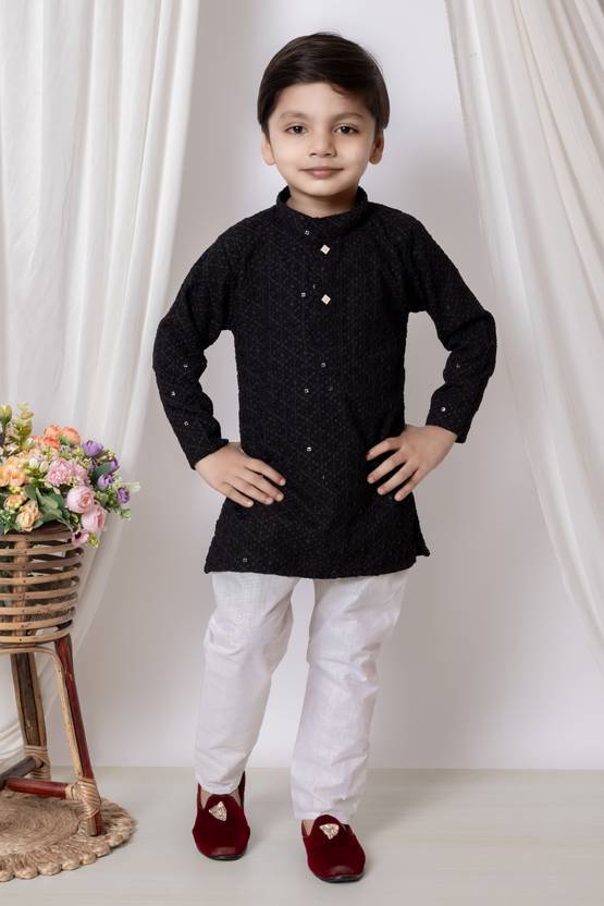 BAPPI FASHION Boys Festive & Party Kurta and Pyjama Set