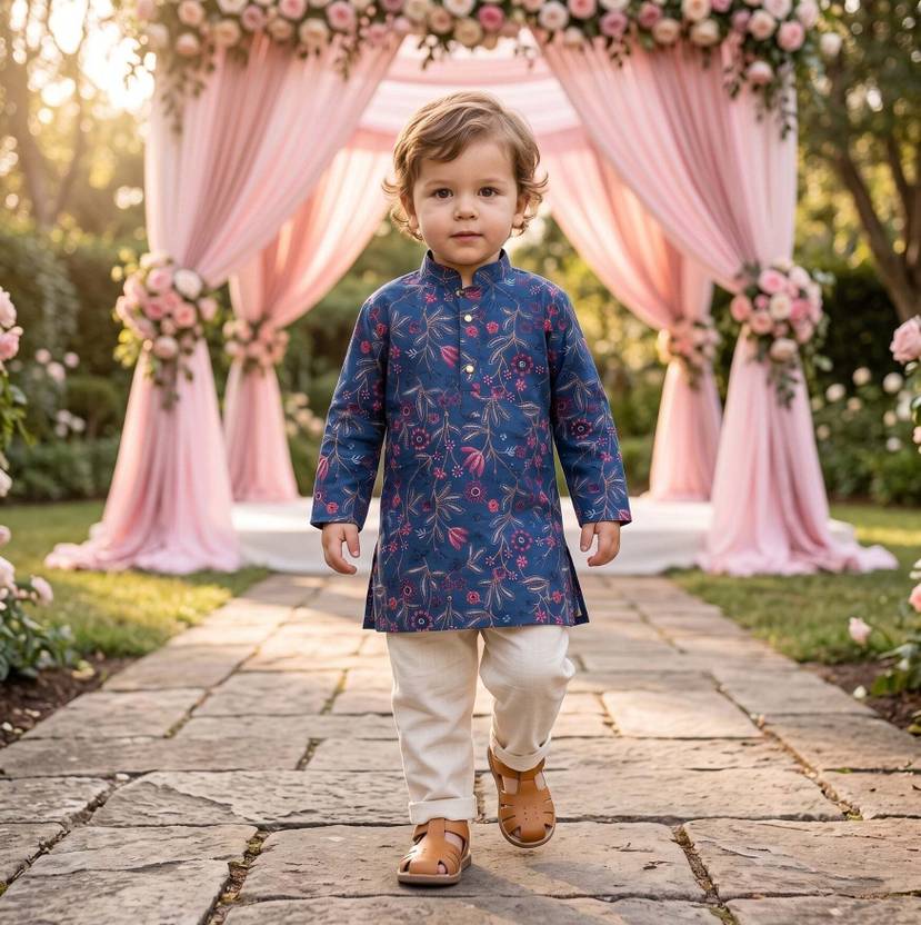 trybuy.in Boys Festive & Party Kurta and Pyjama Set