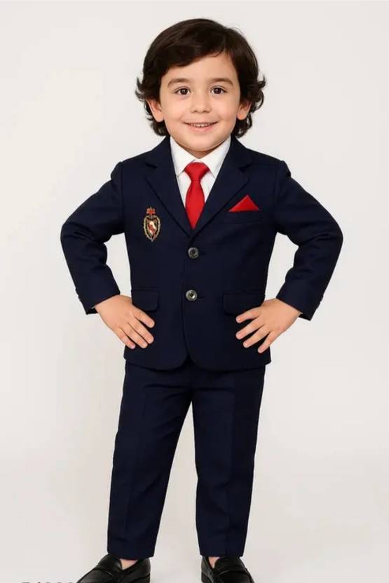 AnishkaStore Boys Festive & Party, Wedding Blazer, Shirt and Trouser Set