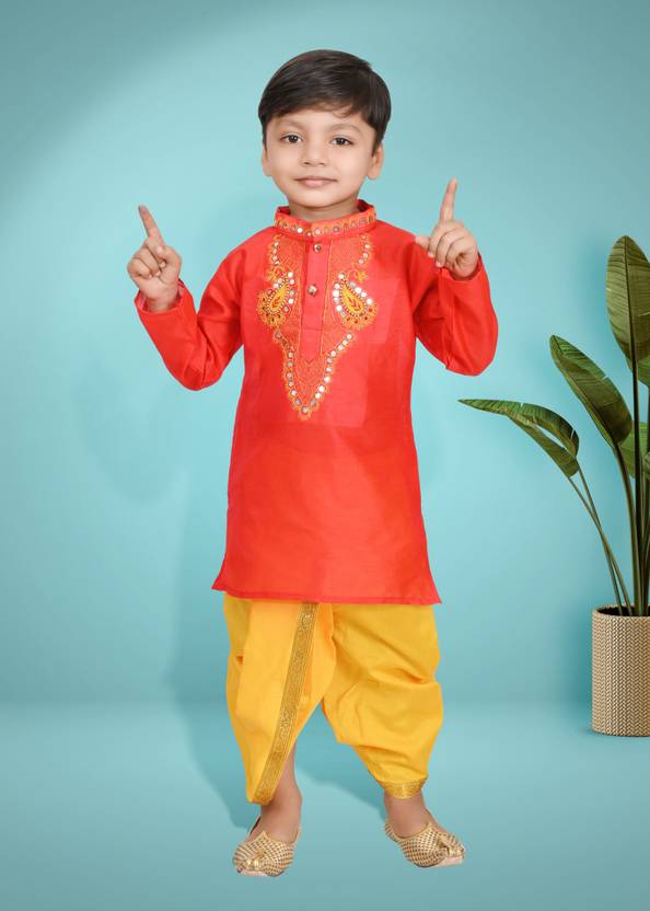 BAPPI FASHION Boys Festive & Party Dhoti & Kurta Set